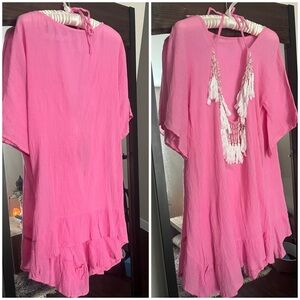 Gianni Bini Tassel U-back Swimsuit Coverup